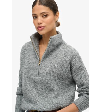 Superdry Demi-pull gris