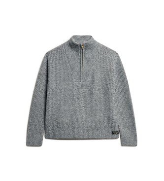 Superdry Demi-pull gris