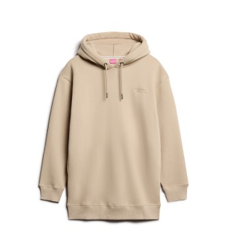 Superdry Essential beige sweatshirt dress