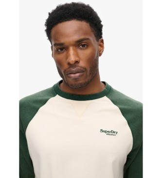 Superdry T-shirt de basebol verde