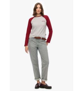 Superdry Maglietta rossa Essential Baseball