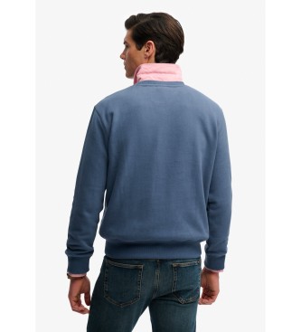 Superdry Felpa Essential Logo Crew blu navy