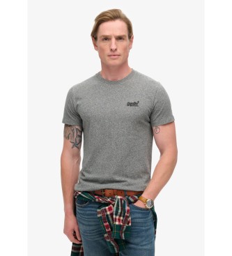 Superdry T-shirt z logo Essential szary