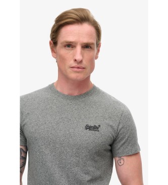 Superdry T-shirt z logo Essential szary