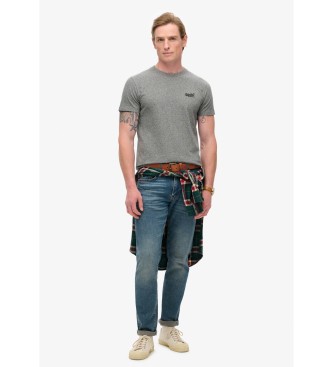 Superdry T-shirt z logo Essential szary