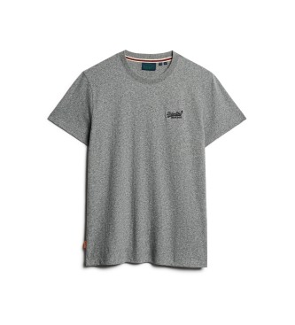 Superdry T-shirt z logo Essential szary