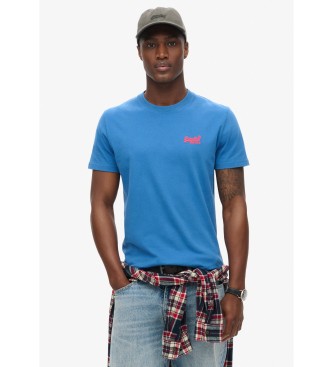 Superdry T-shirt Essential in cotone organico con logo Blu  