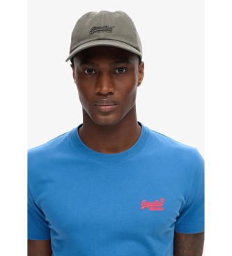 Superdry T-shirt Essential in cotone organico con logo Blu  