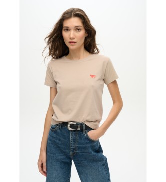 Superdry T-shirt com logtipo Essential beige