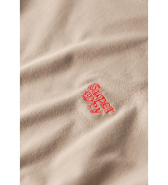 Superdry T-shirt with logo Essential beige