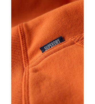 Superdry Mikina s kapuco in logotipom Essential orange