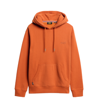 Superdry Sweatshirt med htte og logo Essential orange