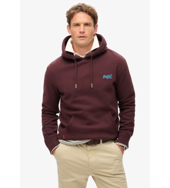 Superdry Sweatshirt med htte og logo Essential purple