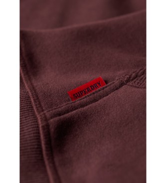 Superdry Hooded sweatshirt with logo Essential purple