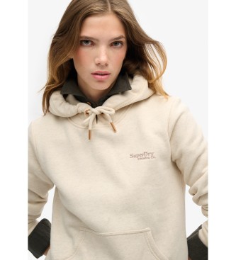 Superdry Essential Logo sweatshirt i beige