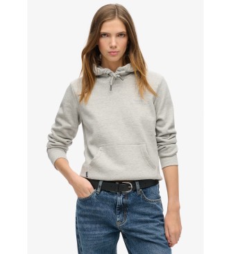 Superdry Sweat  capuche avec logo Gris essentiel