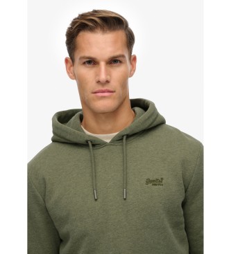 Superdry Essential Logo Hoodie vert