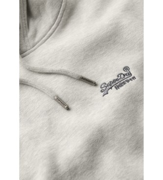 Superdry Sweatshirt mit Kapuze und Logo Essential grau