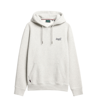 Superdry Sweatshirt com capuz e logtipo Cinzento essencial