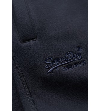 Superdry Bistvene jogger hlače z logotipom, mornarsko modre