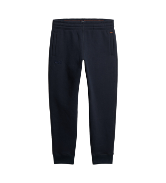 Superdry Joggingbyxor med logotyp Essential navy