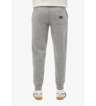 Superdry Spodnie jogger z logo Essential szare