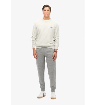 Superdry Jogger hlače z logotipom Essential sive barve