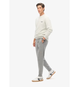 Superdry Spodnie jogger z logo Essential szare