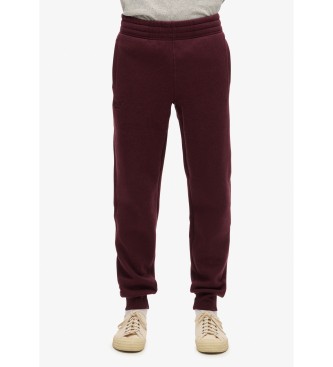 Superdry Essentile joggerbroek met logo bordeaux