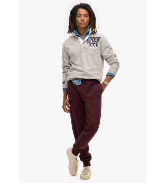 Superdry Essentile joggerbroek met logo bordeaux