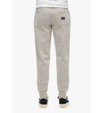 Superdry Joggerhose mit Logo Essential grau