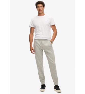 Superdry Joggerhose mit Logo Essential grau