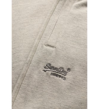 Superdry Jogger hlače z logotipom Essential sive barve