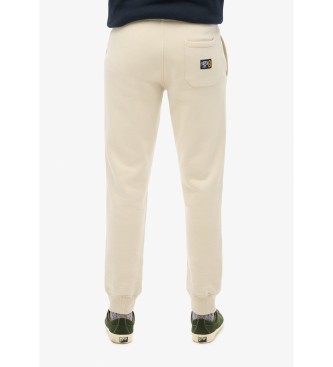 Superdry Pantaloni jogger essenziali con logo beige