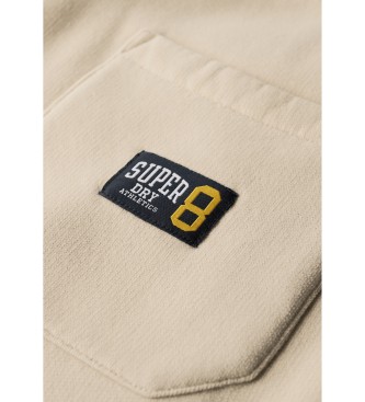 Superdry Essential jogger hlače z logotipom, bež