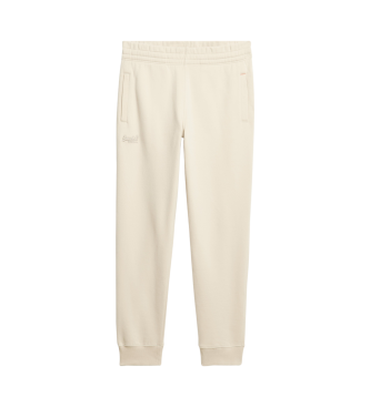 Superdry Essential joggingbyxor med logotyp beige