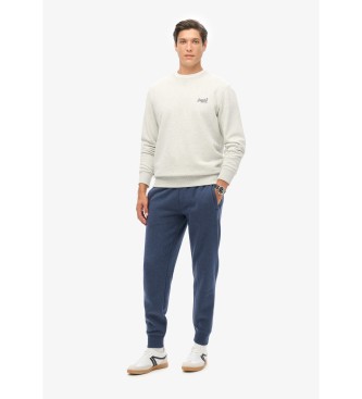 Superdry Pantaln Jogger con logotipo Essential azul