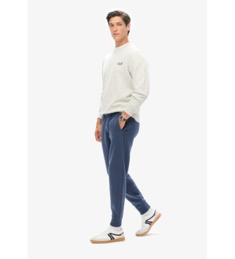 Superdry Jogger trousers with logo Essential blue