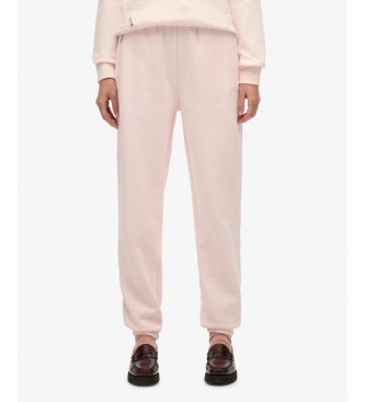 Superdry Jogger Essential Logo Byxor rosa