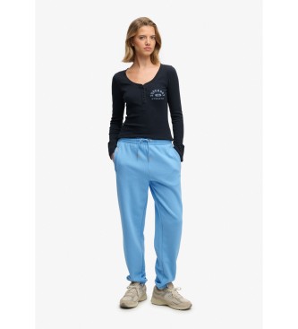 Superdry Jogger Pantalon essentiel bleu