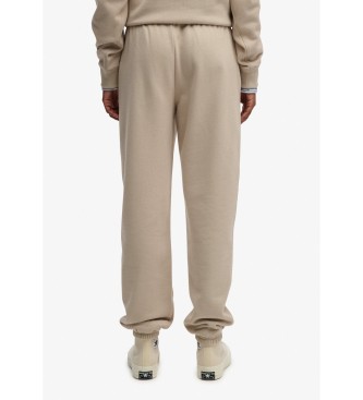 Superdry Calças Jogger Essential Logo bege