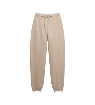 Superdry Calças Jogger Essential Logo bege