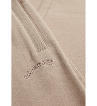 Superdry Calças Jogger Essential Logo bege