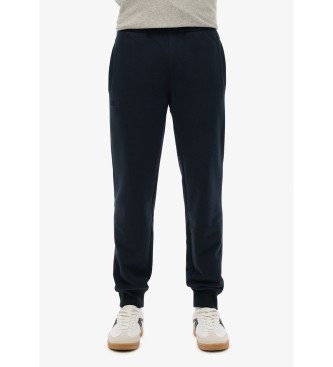 Superdry Calas Jogger com logtipo Essential azul-marinho