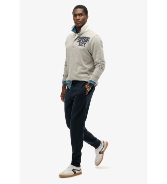 Superdry Calas Jogger com logtipo Essential azul-marinho