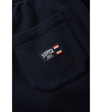 Superdry Calas Jogger com logtipo Essential azul-marinho