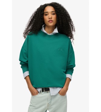 Superdry Essential Logo Oversized Crew Sweatshirt grn