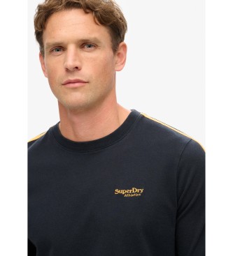 Superdry Essential Logotip Retro St Ls majica mornarsko modra