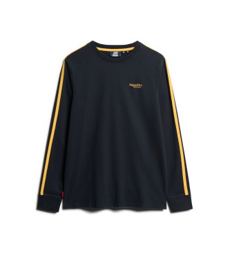 Superdry Essential Logotip Retro St Ls majica mornarsko modra