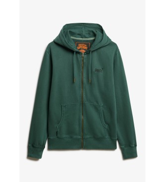 Superdry Sweatshirt lavada essencial verde